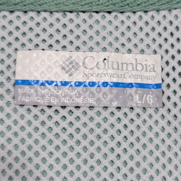 Columbia PFG Fishing Polo - Sea Green - Size Large - Picture 5 of 6